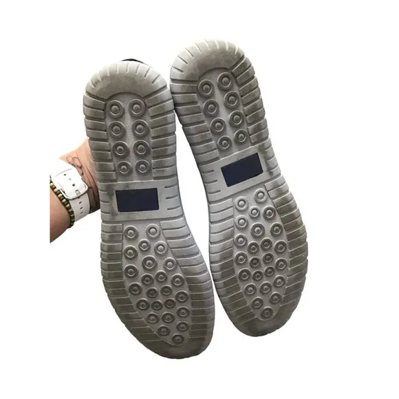 MENS NAVY BREATHABLE MESH LACEUP LOAFERS OUTDOOR WATER SHOE HIKING SNEAKER SZ12