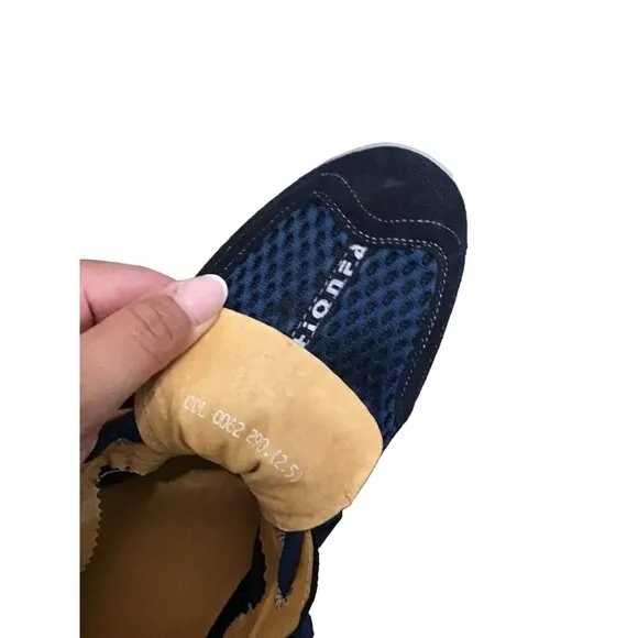MENS NAVY BREATHABLE MESH LACEUP LOAFERS OUTDOOR WATER SHOE HIKING SNEAKER SZ12