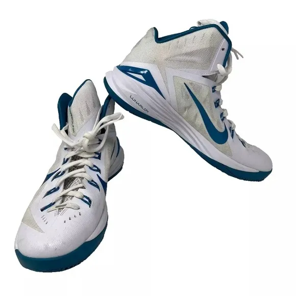 Men's NIKE Hyperdunk 2014 White Off White Teal Basketball Shoes S12.5 68577-131