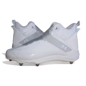 Men's Size 15 Under Armour Highlight Hammer MC Football Cleats White Out