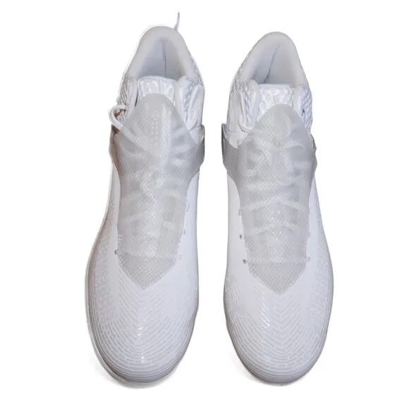 Men's Size 15 Under Armour Highlight Hammer MC Football Cleats White Out