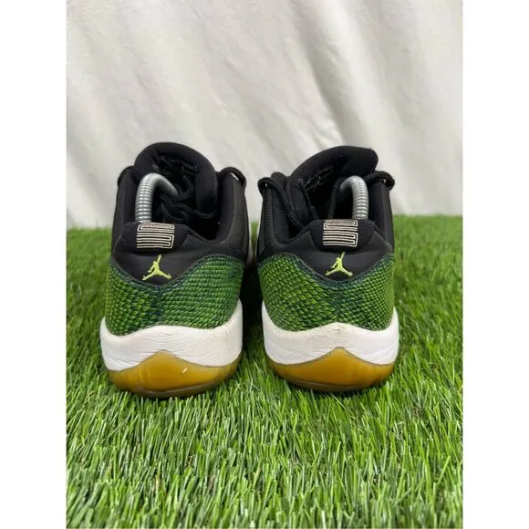 Men’s Size 9.5 Jordan 11 Retro Low Green Snake Skin 528895-033