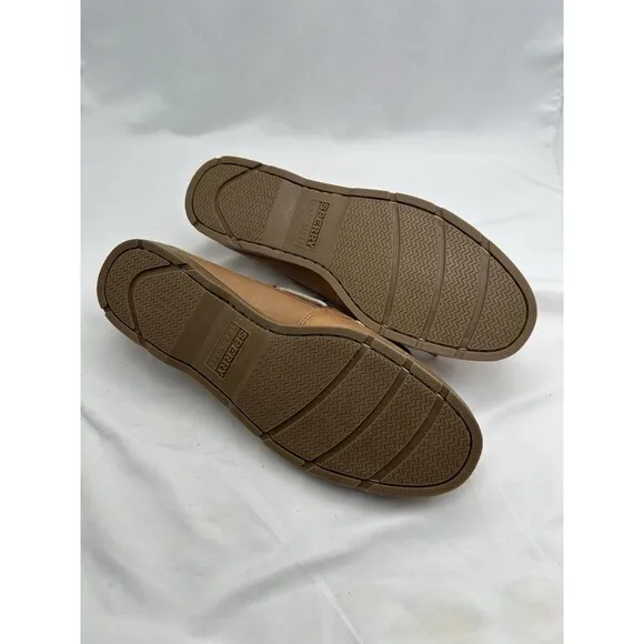 MEN'S SPERRY TOP SIDER 0777894 LEEWARD 2 EYE SAHARA TAN ORTHOLITE SHOES 11.5