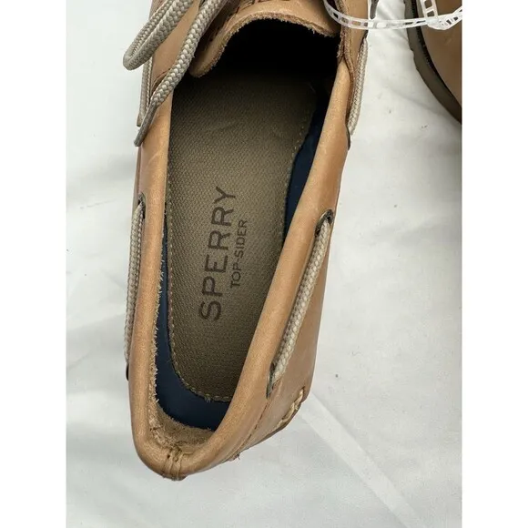 MEN'S SPERRY TOP SIDER 0777894 LEEWARD 2 EYE SAHARA TAN ORTHOLITE SHOES 11.5