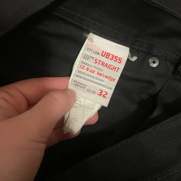 Men's The Unbranded Brand Straight Leg Denim Jeans - UB355 12.5oz Selvedge