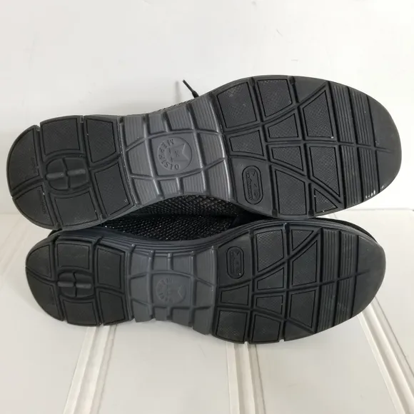 Mephisto Black Snake Print Leather Sneaker Shoes
