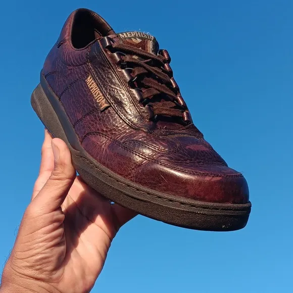 Mephisto (France) Men's Match Brown Leather Runoff Air Jet Shoes