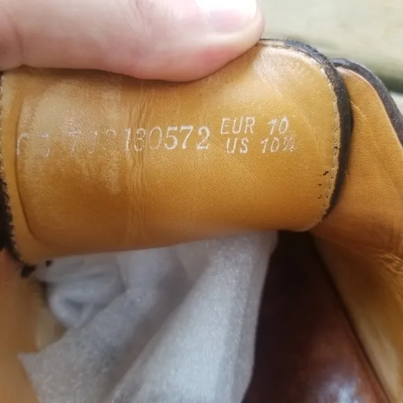 Mephisto Gaetan Brown Leather Bicycle Derby Oxford