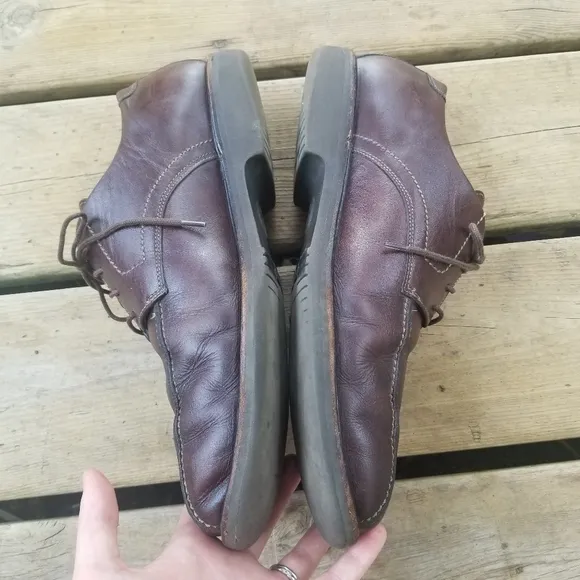 Mephisto Gaetan Brown Leather Bicycle Derby Oxford