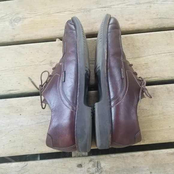 Mephisto Gaetan Brown Leather Bicycle Derby Oxford
