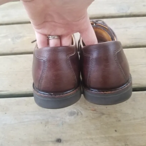 Mephisto Gaetan Brown Leather Bicycle Derby Oxford
