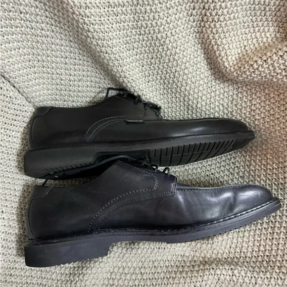 Mephisto Men Lace‎ Up Shoes Bike Toe Black Leather US 11