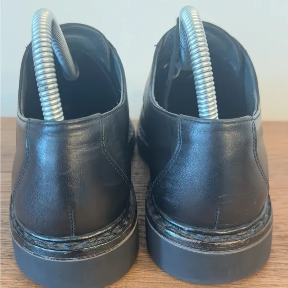 Mephisto Sherpa's Black Men's Sz 7.5 Lace-Up Oxfords Caoutchouc Shock Absorber