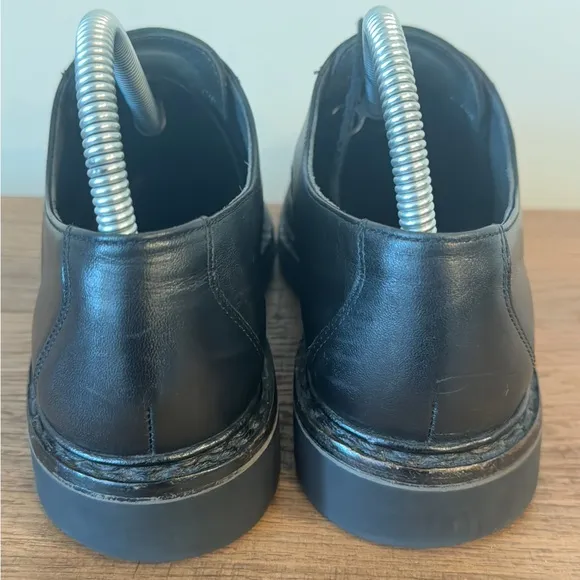 Mephisto Sherpa's Black Men's Sz 7.5 Lace-Up Oxfords Caoutchouc Shock Absorber