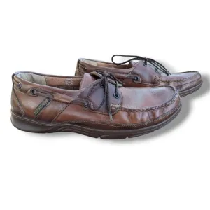 MEPHISTO Spinnaker Men's Dark Brown Leather Coat Shoes Size US 8