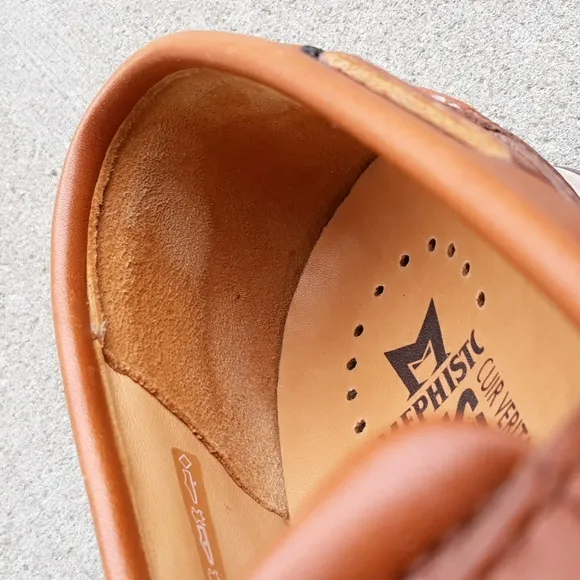 Mephisto Sz 12.5 Spinnaker Leather Airbag Cool Air Membrane Loafer Shoes