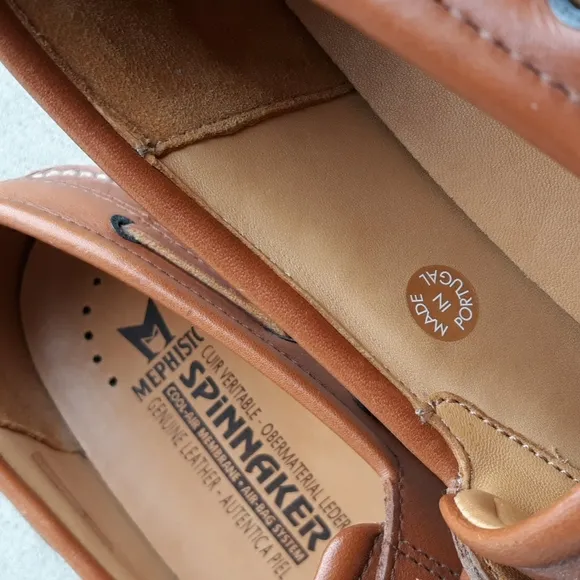 Mephisto Sz 12.5 Spinnaker Leather Airbag Cool Air Membrane Loafer Shoes