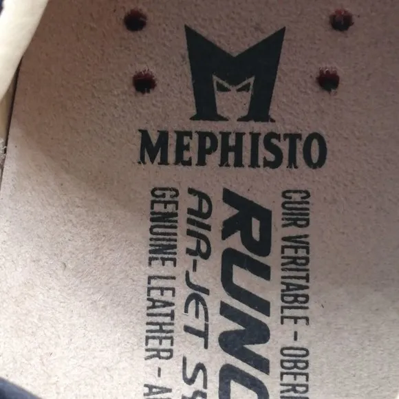 Mephisto Womens Sneaker Runoff Air Jet Black Shoe Suede Round Toe Low Top 7.5