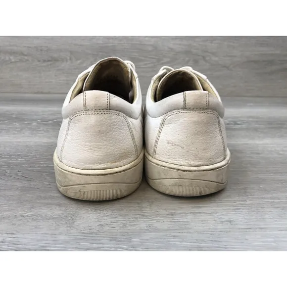 Mercanti Fiorentini MF 5901 Sneakers Men's US 10.5M White Leather Low Top Shoes