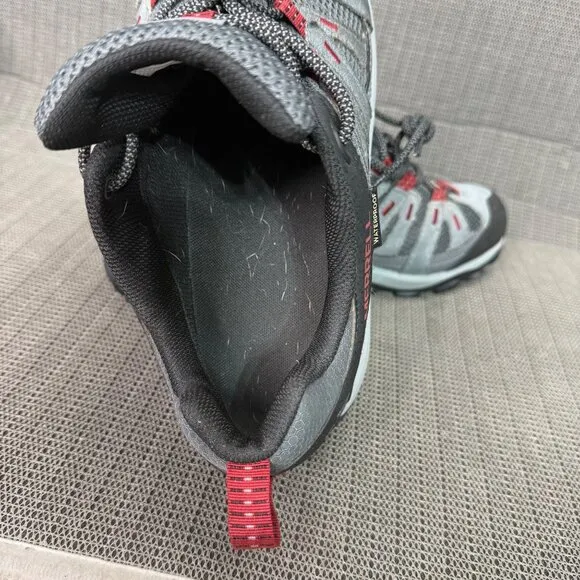 Merrell Alverstone 2 Mens Size 10.5 Gray/Red Waterproof Hiking Shoes