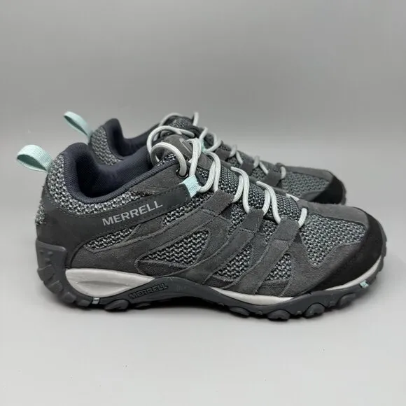 Merrell Alverstone Women's Size 9 Gray Trail Hiking Boots Shoes J034612