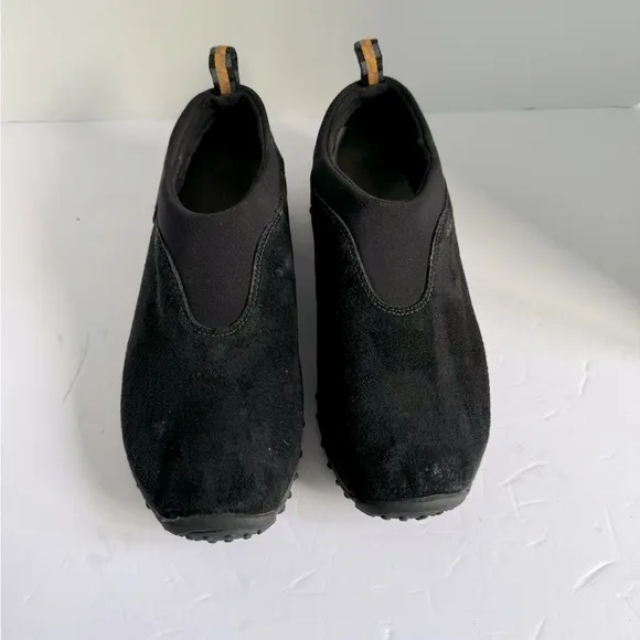 Merrell Black Suede Winter Moc slip ons 9