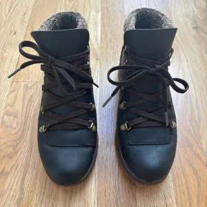 Merrell Eventyr Bluff Waterproof Hiking Black Brown Leather Boot Women 7