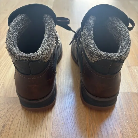 Merrell Eventyr Bluff Waterproof Hiking Black Brown Leather Boot Women 7