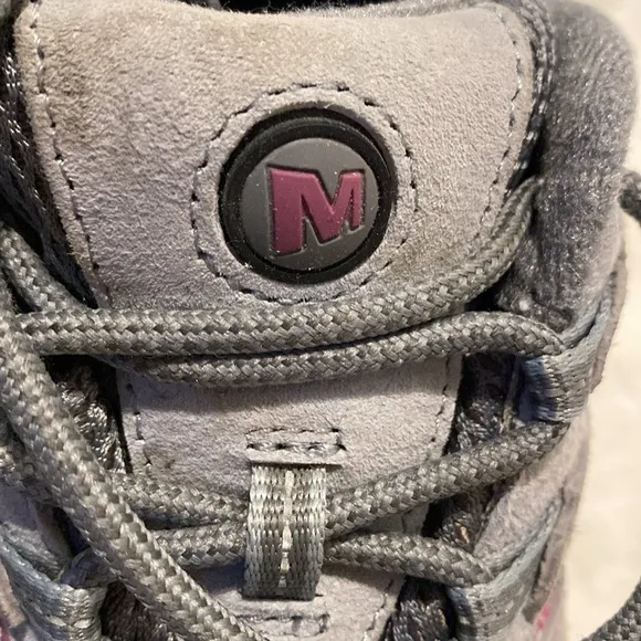 Merrell moab 2 waterproof shoes sneakers hiking vibram womens sz 11 Purple//Grey