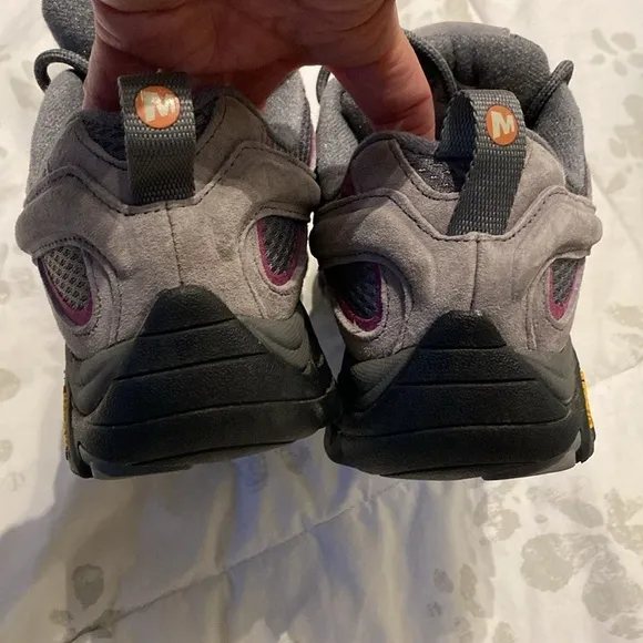 Merrell moab 2 waterproof shoes sneakers hiking vibram womens sz 11 Purple//Grey