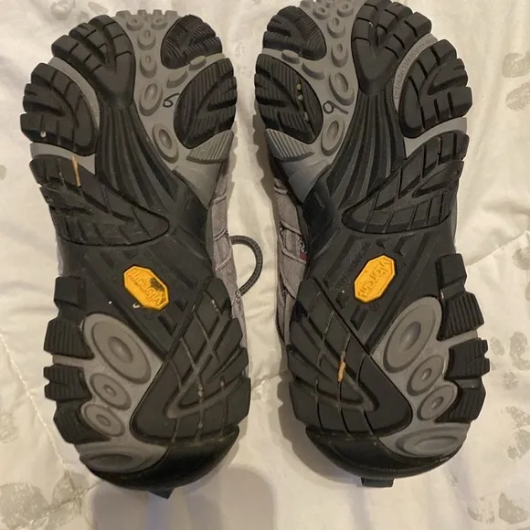 Merrell moab 2 waterproof shoes sneakers hiking vibram womens sz 11 Purple//Grey