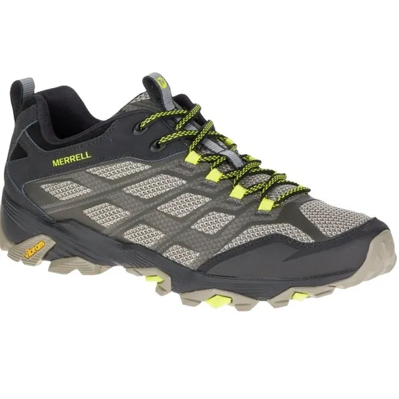 Merrell Moab FST Hiking Shoes Olive Green Mens 13 UK 12.5 EU 48