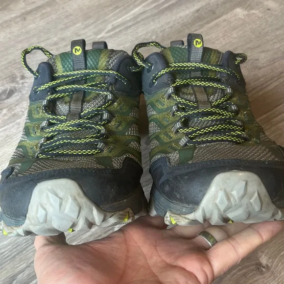 Merrell Moab FST Hiking Shoes Olive Green Mens 13 UK 12.5 EU 48