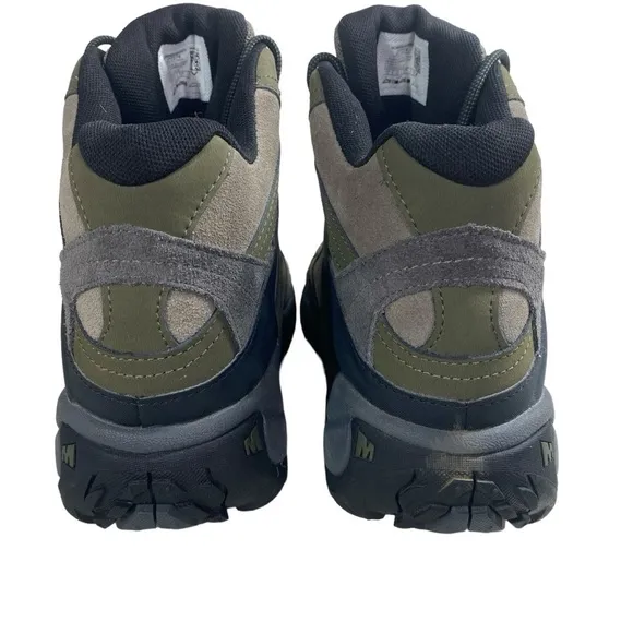 Merrell Reflex 3 Mid Select Dry J77274 Tan Moss Suede Trail Hiking Shoes Size 10