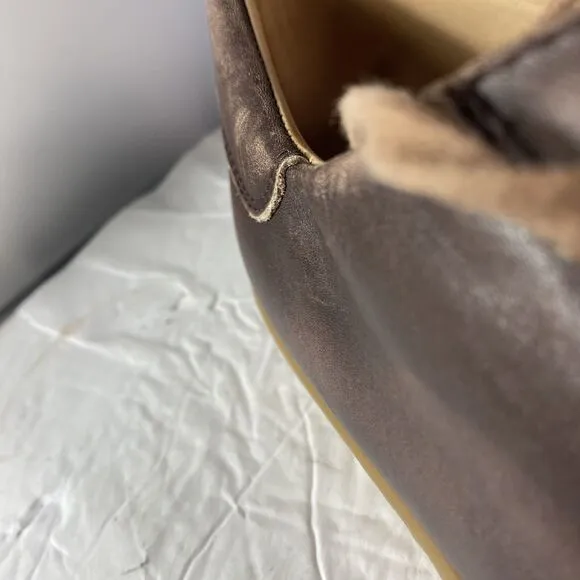 Mezlan Spain Men's Masi Sneaker Brown Leather Lace Up Low Top Shoes Size 8 1/2