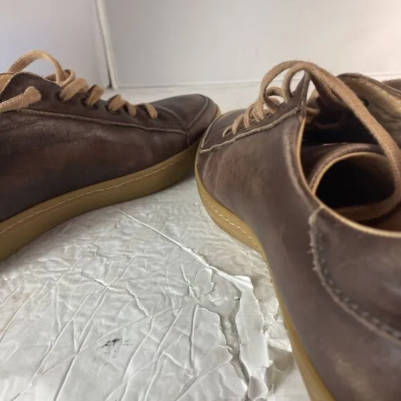 Mezlan Spain Men's Masi Sneaker Brown Leather Lace Up Low Top Shoes Size 8 1/2