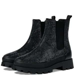 Michael Kors Women's Rhinestone-embellished Chelsea Boots Black Size 7