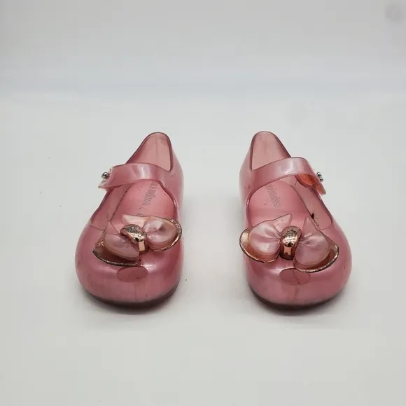 Mini Melissa Shoes Toddler Girls  Barbie Mary Jane Pink