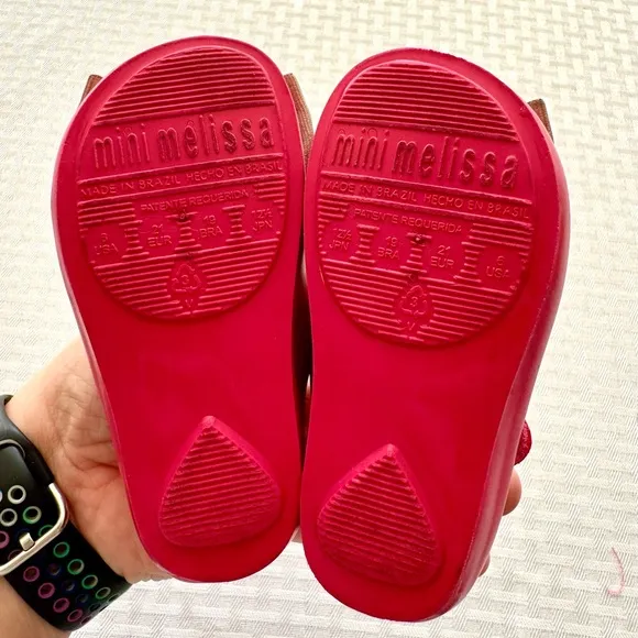 Mini Melissa Ultragirl Bow Jelly Shoes – Hot Pink, Size 6 Toddler