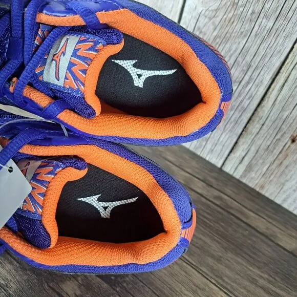 Mizuno Thunder Blade Volleyball Sneaker Youth Men's Sz 5.5 Blue Orange NWT