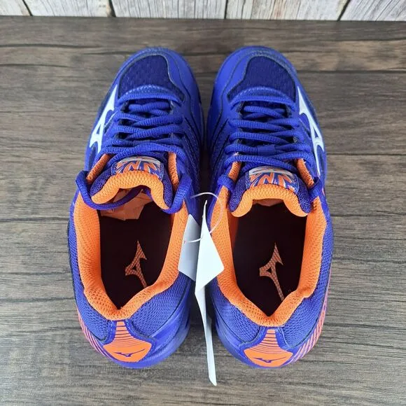 Mizuno Thunder Blade Volleyball Sneaker Youth Men's Sz 5.5 Blue Orange NWT