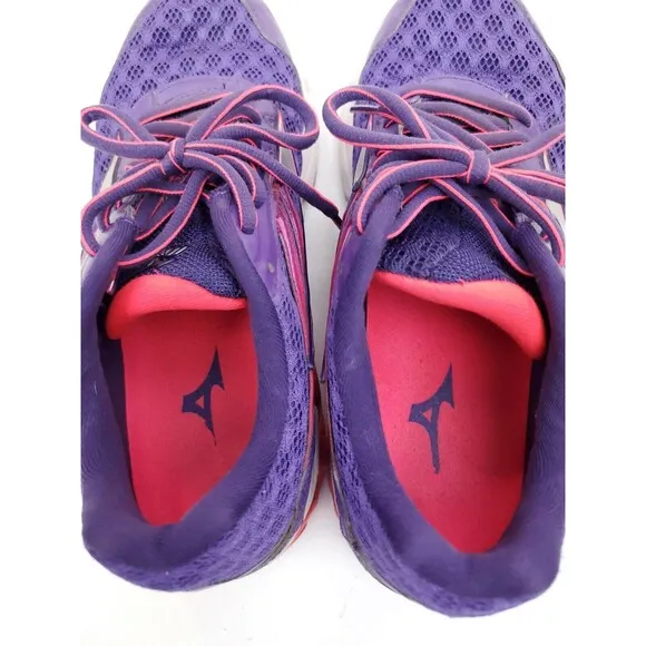 Mizuno Womens Wave Inspire 12 Running Shoes Size 7 Purple J1GD164403 Low Top