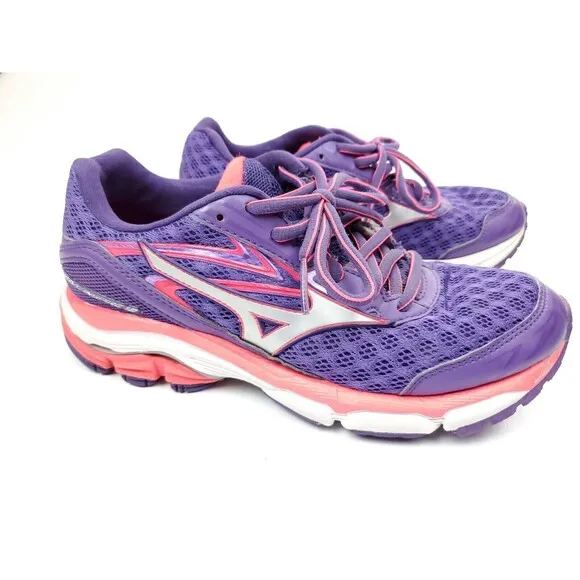 Mizuno Womens Wave Inspire 12 Running Shoes Size 7 Purple J1GD164403 Low Top