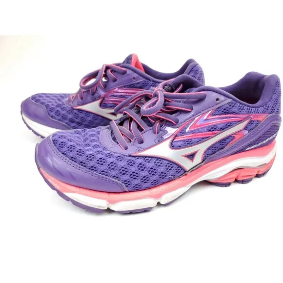 Mizuno Womens Wave Inspire 12 Running Shoes Size 7 Purple J1GD164403 Low Top