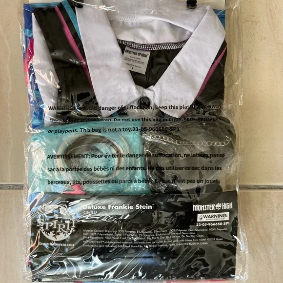 Monster High Frankie Costume Bundle-Large $FIRM