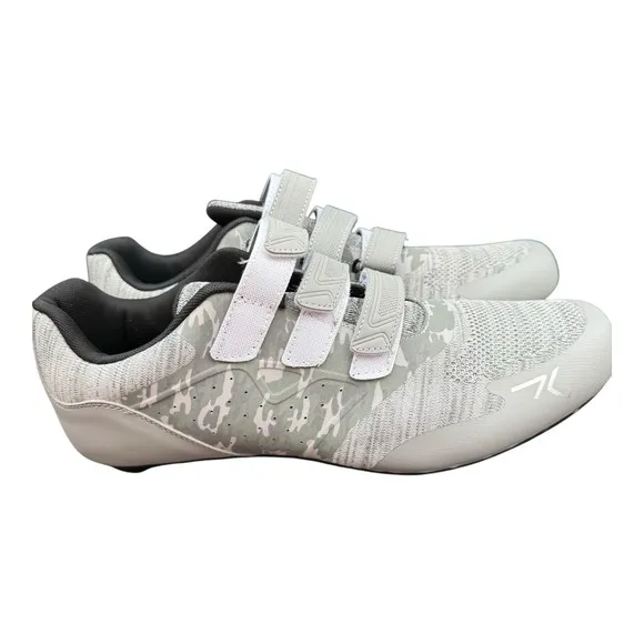 MTB Cycling Shoes  Gray Camo Bike Shoes Delta Clip SPD Compatable Sz
