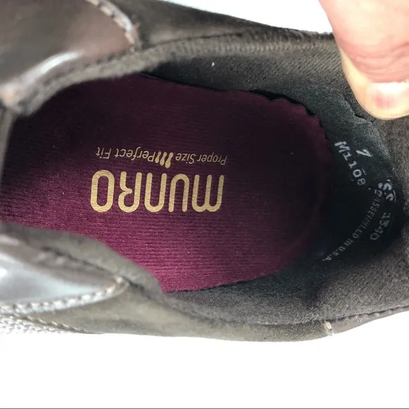 Munro Sports Brown Leather Shoes Size 7 SS