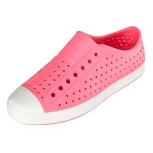 Native Shoes Jefferson Sugarlite Floyd Pink Shell White Girls Size J 5 Women 7
