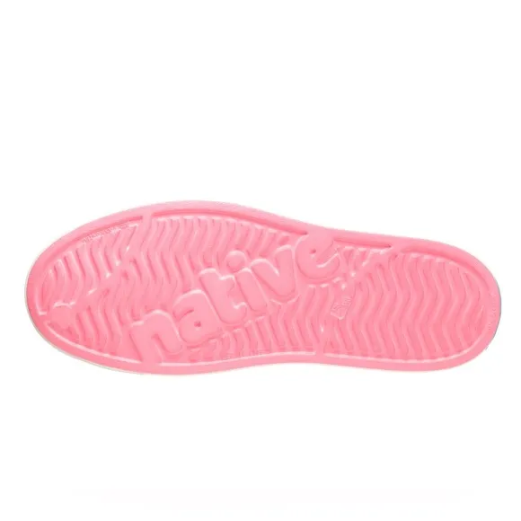 Native Shoes Jefferson Sugarlite Floyd Pink Shell White Girls Size J 5 Women 7