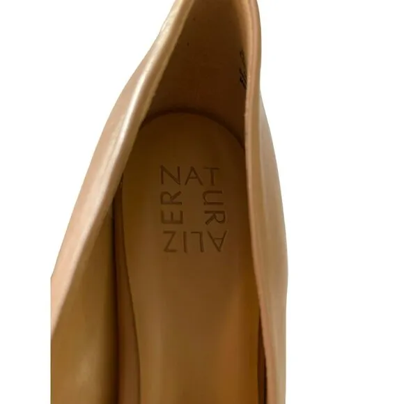 Naturalizer Camilla Tan Leather Platform Comfort Heels Shoes Sz 8.5M NEW